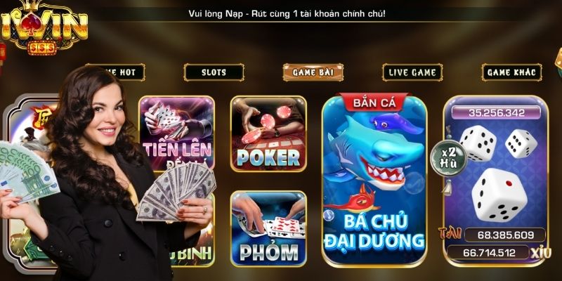 Đầy đủ các top game bài đổi thưởng